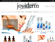 Tablet Screenshot of joviderm.com